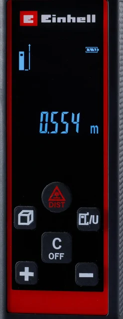 Laseretäisyysmittari Einhell TC-LD 60 R (2x1,5V AAA ei sis.)