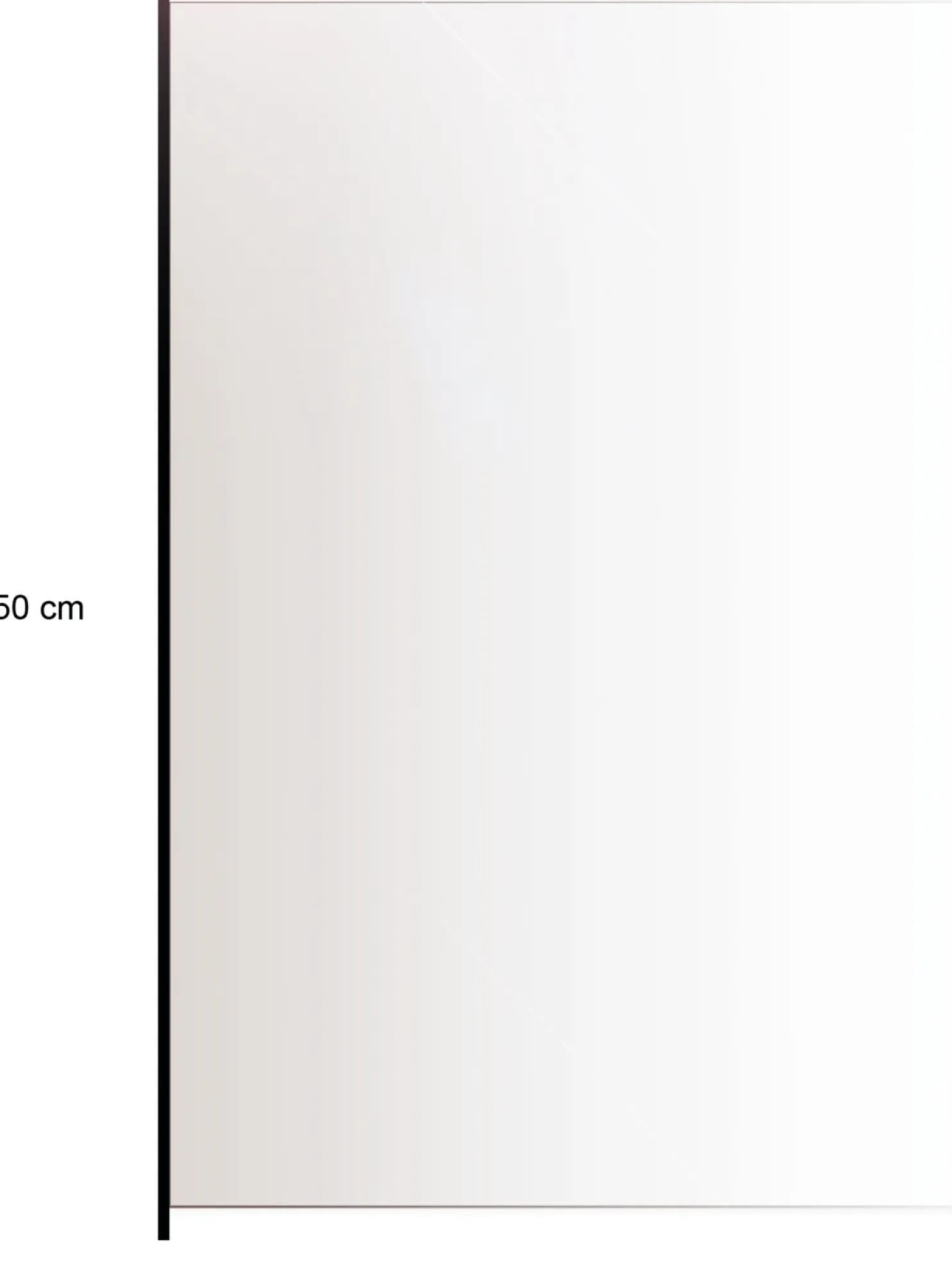 Lasikaidepaneeli Hortus alumiinitolpille 150x100cm kirkas lasi