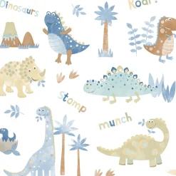 Lastenhuoneen tapetti Galerie Tiny Tots 2 G78363-64, dinosaurus