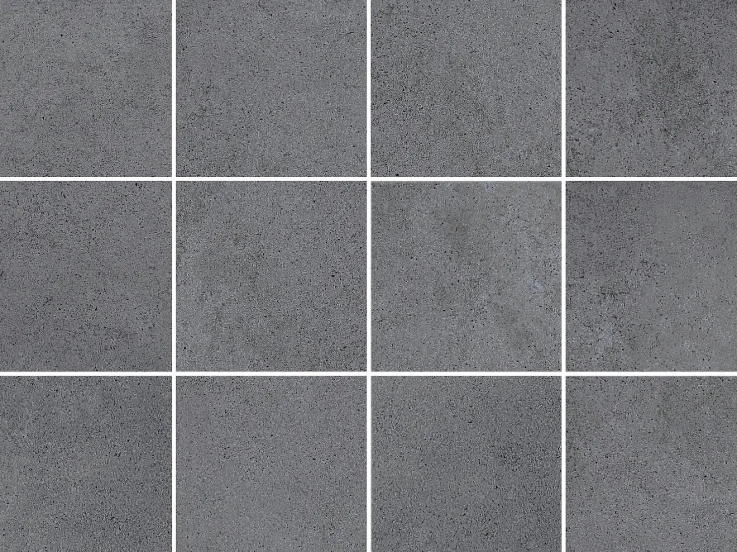 Lattialaatta Pukkila Concreto, 10x10cm, matta, lasitettu, liimatäpläarkki
