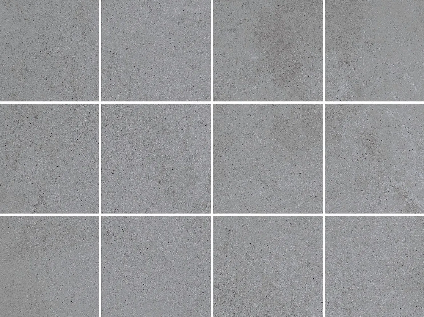 Lattialaatta Pukkila Concreto, 10x10cm, matta, lasitettu, liimatäpläarkki