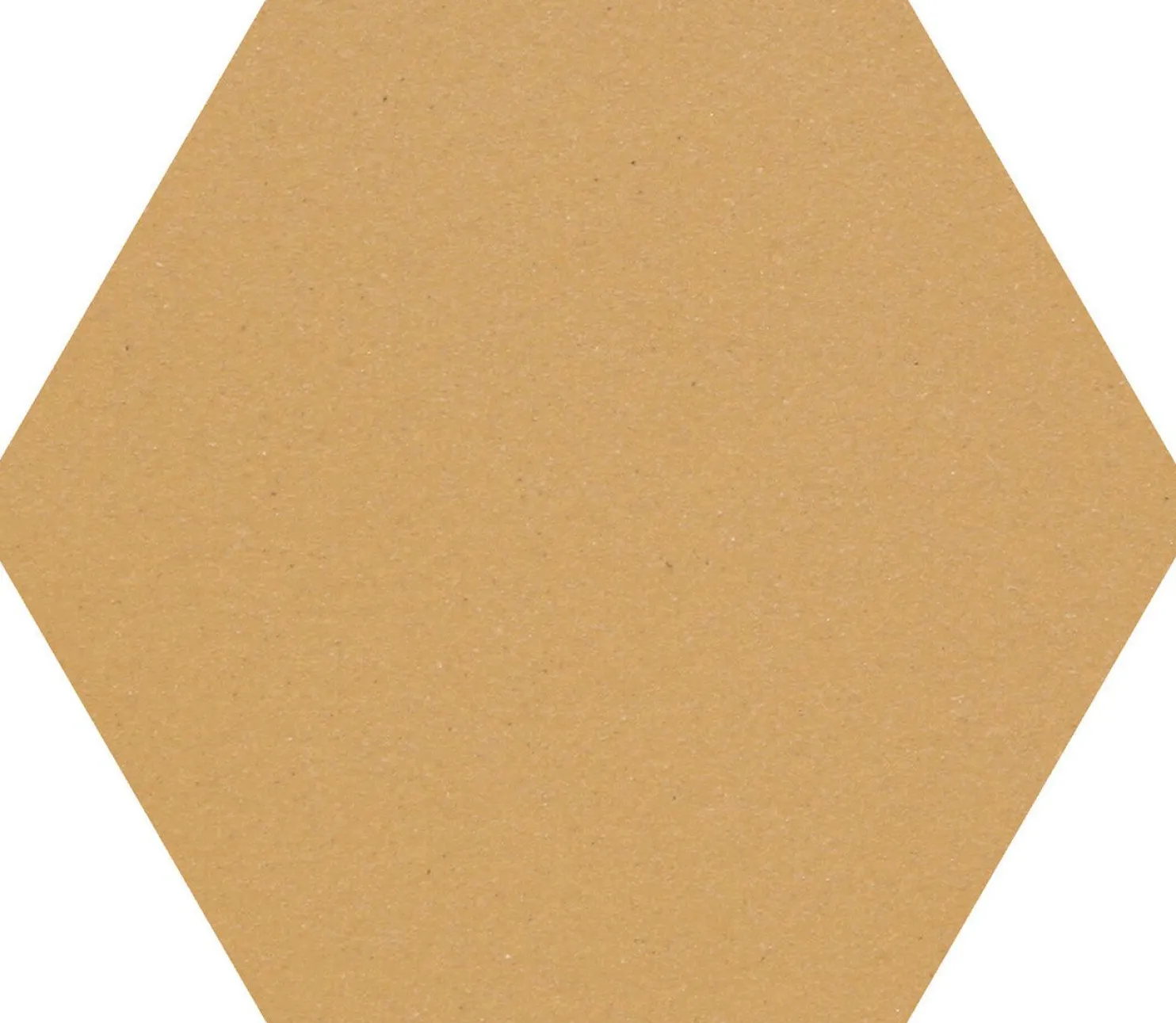 Lattialaatta Pukkila Natura 6-kulmainen Okrankeltainen himmeä sileä 115x100 mm