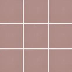 Lattialaatta Pukkila Natura Roosa himmeä sileä 96x96 mm lasikuituverkossa