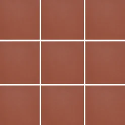 Lattialaatta Pukkila Natura tiilenpunainen matta tasapintainen 96x96 mm lasikuituverkossa