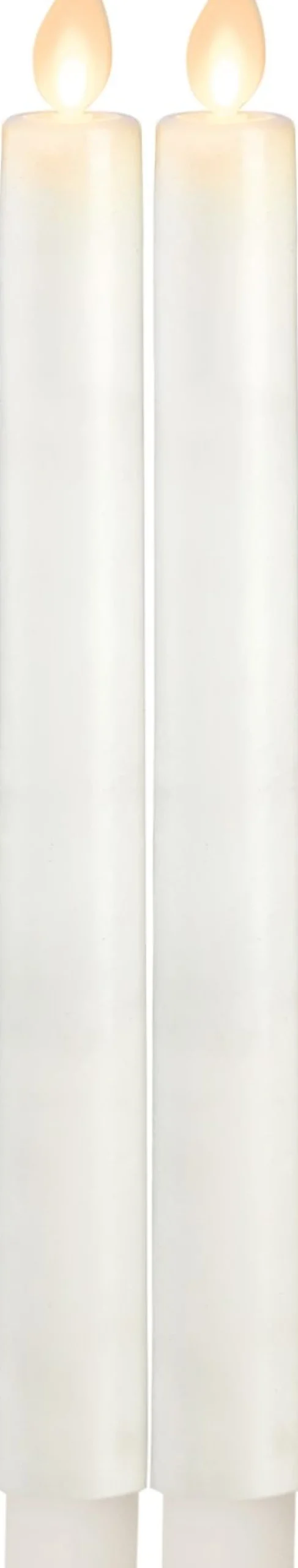 LED-antiikkikynttilä Star Trading M-Twinkle, 24cm, 2kpl, valkoinen