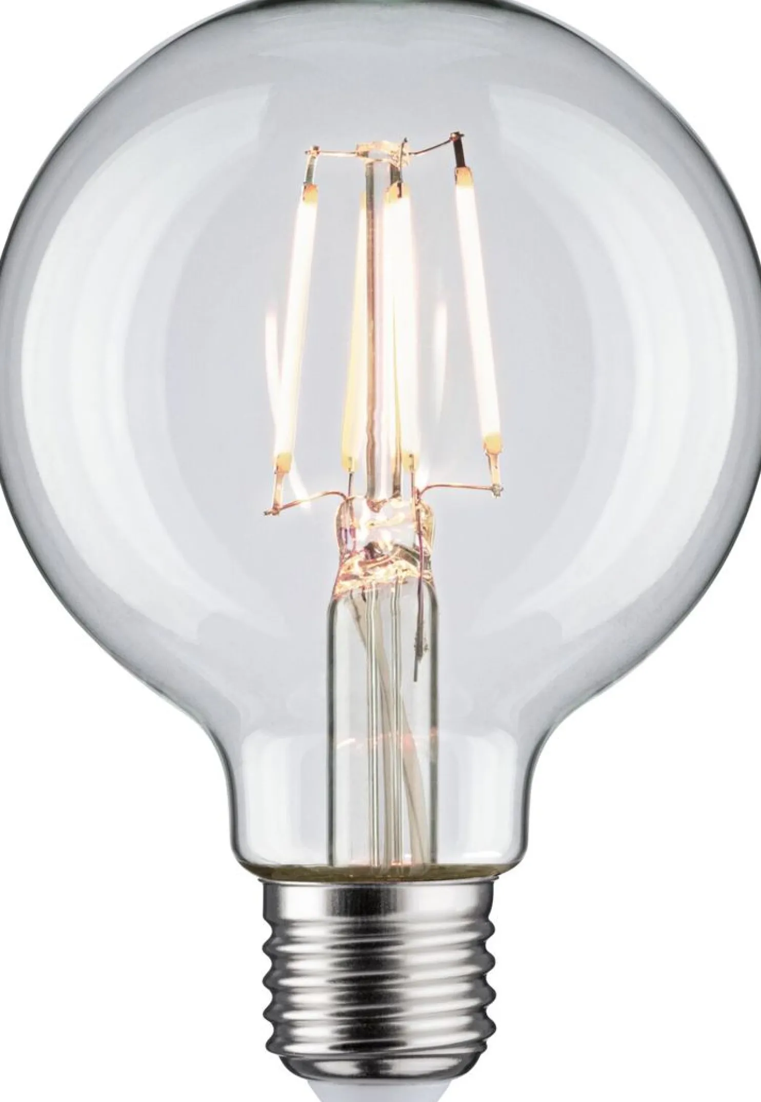 LED-filamenttilamppu Paulmann Globe, G80, E27, 470lm, 4.8W, 4000K, kirkas