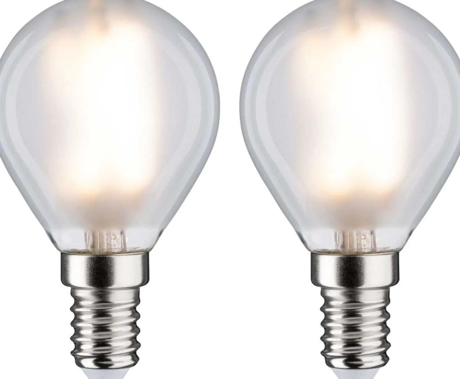 LED-filamenttilamppu Paulmann Drop, E14, 470lm, 4.5W, 2700K, matta, 2kpl