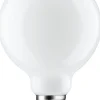 LED-filamenttilamppu Paulmann Globe, G95, E27, 806lm, 7.5W, 2700K, himmennettävä, opaali