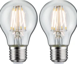 LED-filamenttilamppu Paulmann Pear, E27, 470lm, 5W, 2700K, kirkas, 2kpl