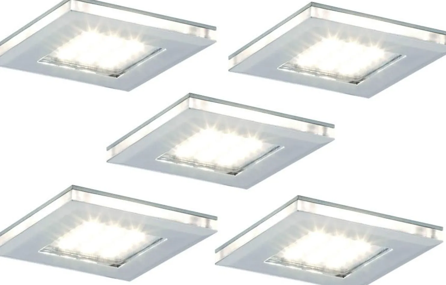 LED-kalustevalaisinsetti Limente LED-Vita 10 5x4.2W 24V kromi