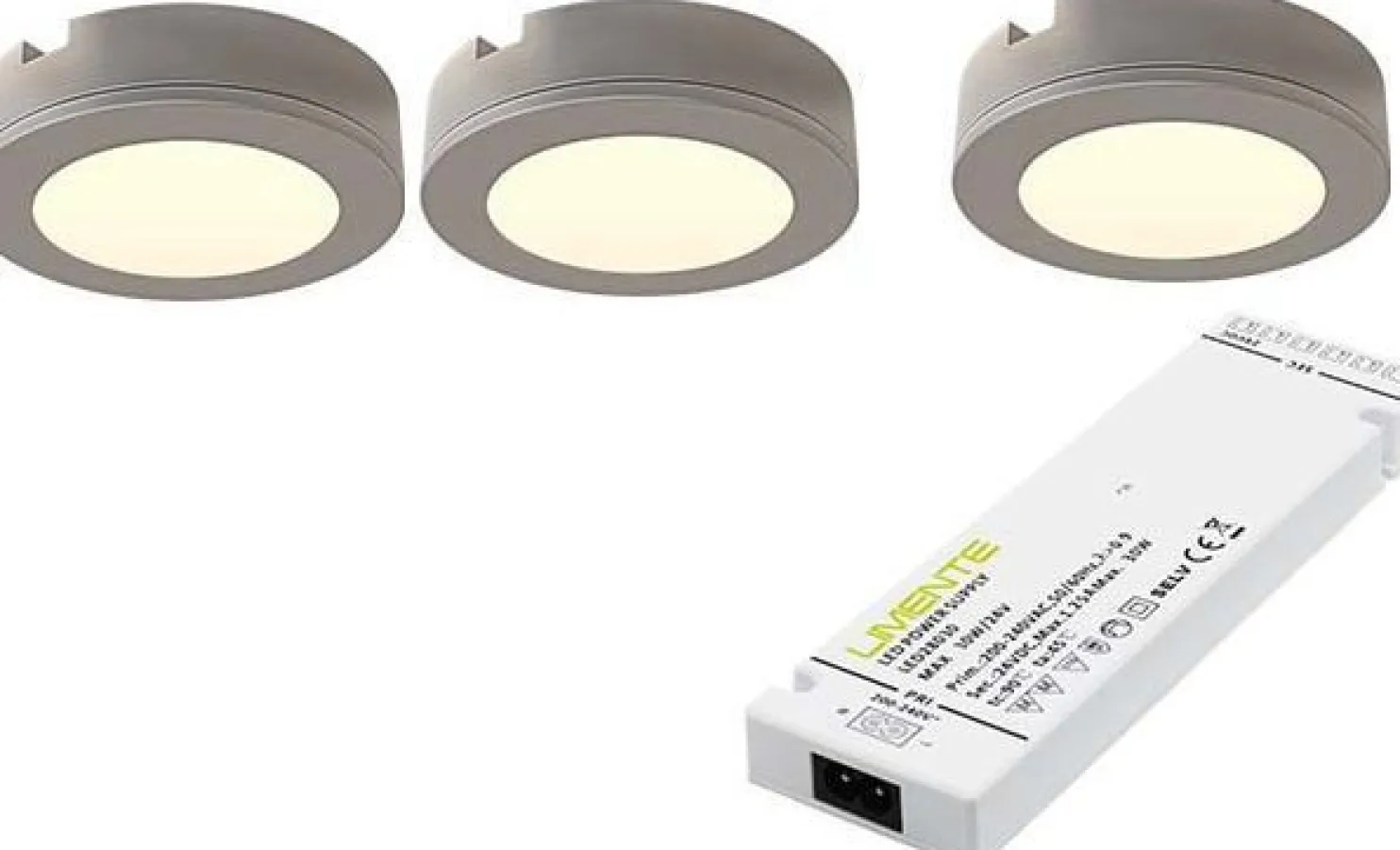 LED-kalustevalaisinsetti Limente LED-LENOX, 3000K, eri vaihtoehtoja