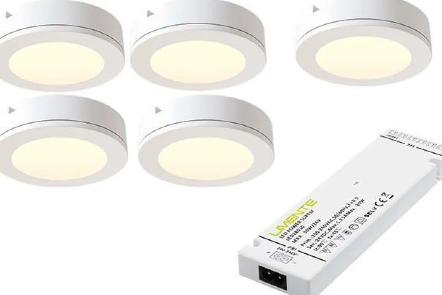 LED-kalustevalaisinsetti Limente LED-LENOX, 3000K, eri vaihtoehtoja