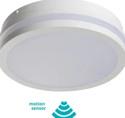 LED-kattovalaisin Kanlux Beno liiketunnistimella IP54 Ø26 cm eri värejä
