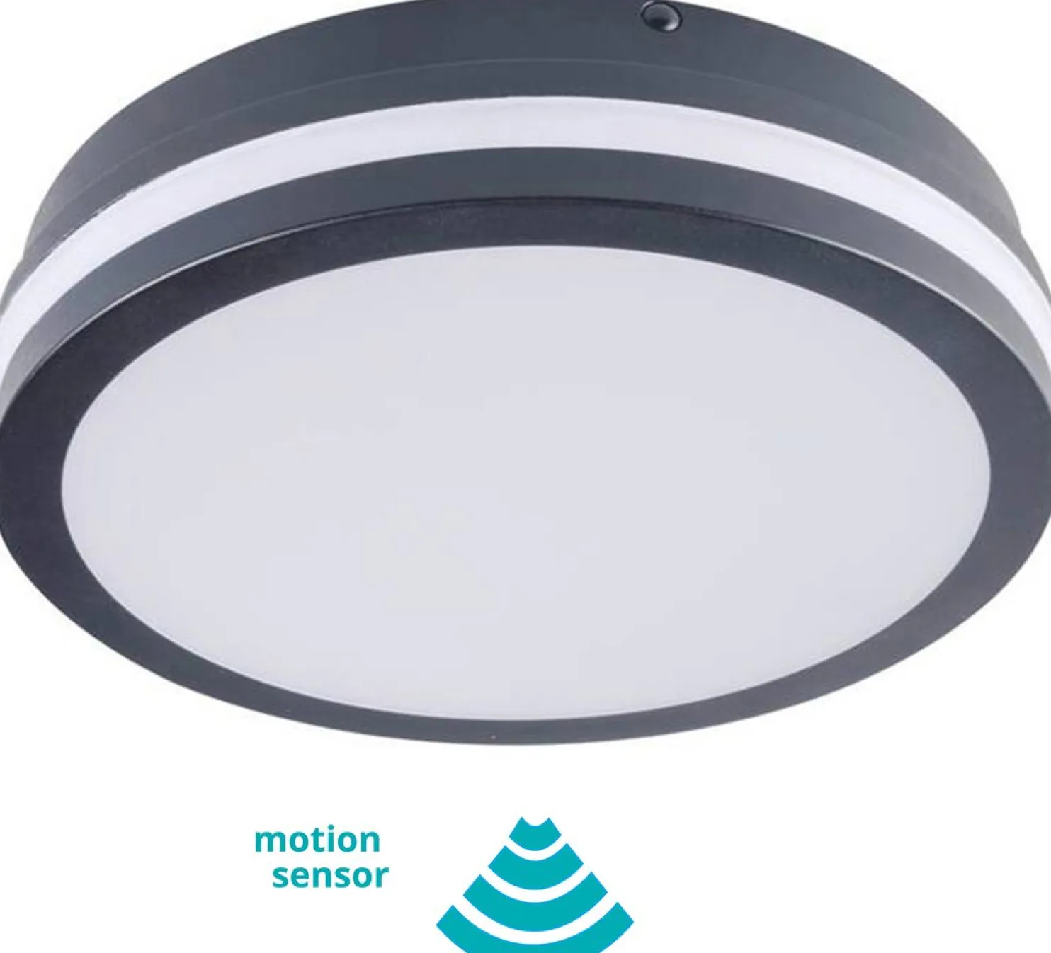 LED-kattovalaisin Kanlux Beno liiketunnistimella IP54 Ø26 cm eri värejä