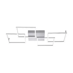 LED-kattovalaisin Paul Neuhaus Inigo 51x80cm 8W himmennettävä harjattu teräs