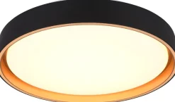LED-kattovalaisin Trio Felis, 40cm, musta/kulta