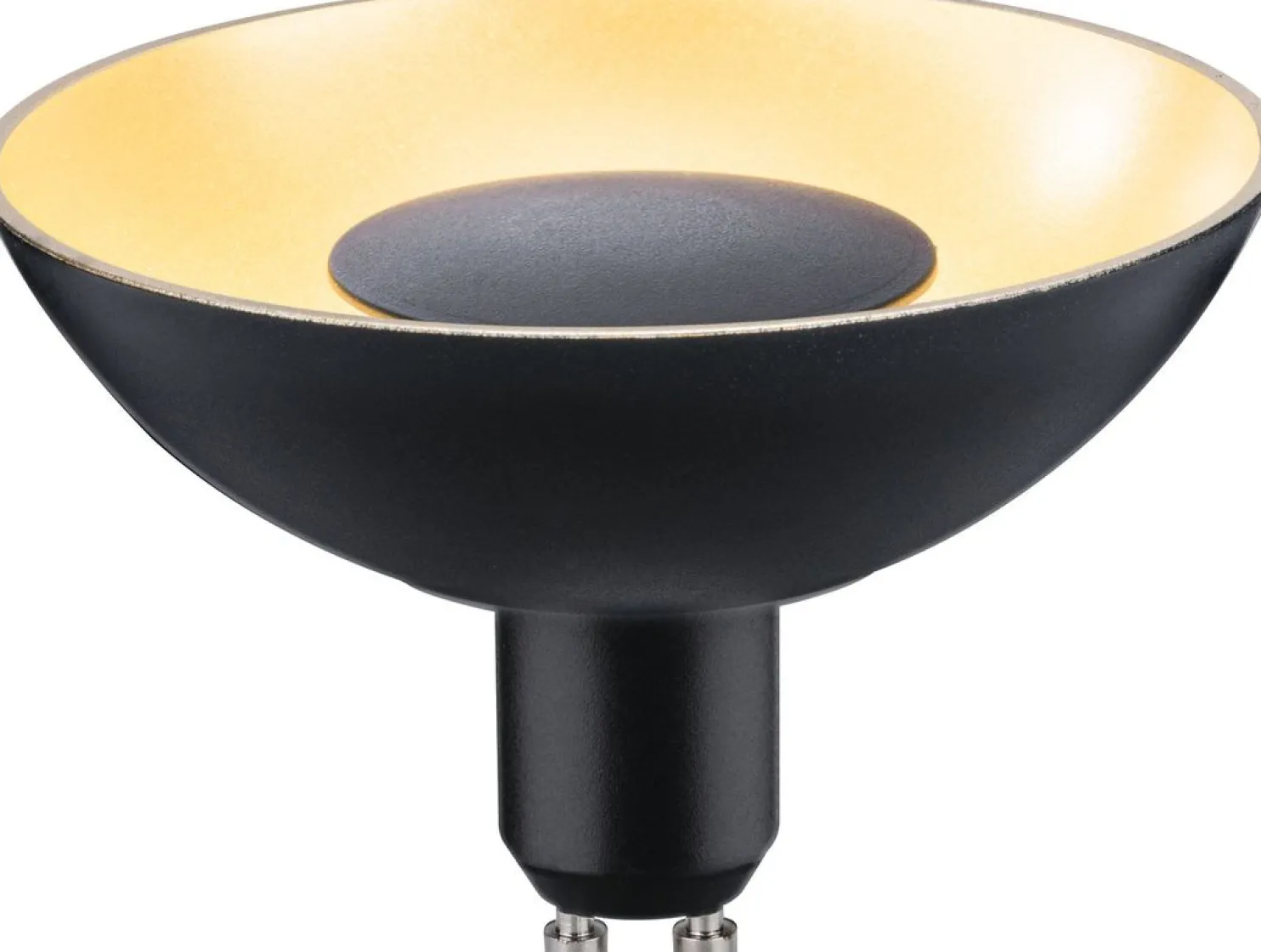 LED-kohdelamppu Paulmann Reflector, GU10, 170lm, 4.9W, 1900K, himmennettävä, musta/kulta