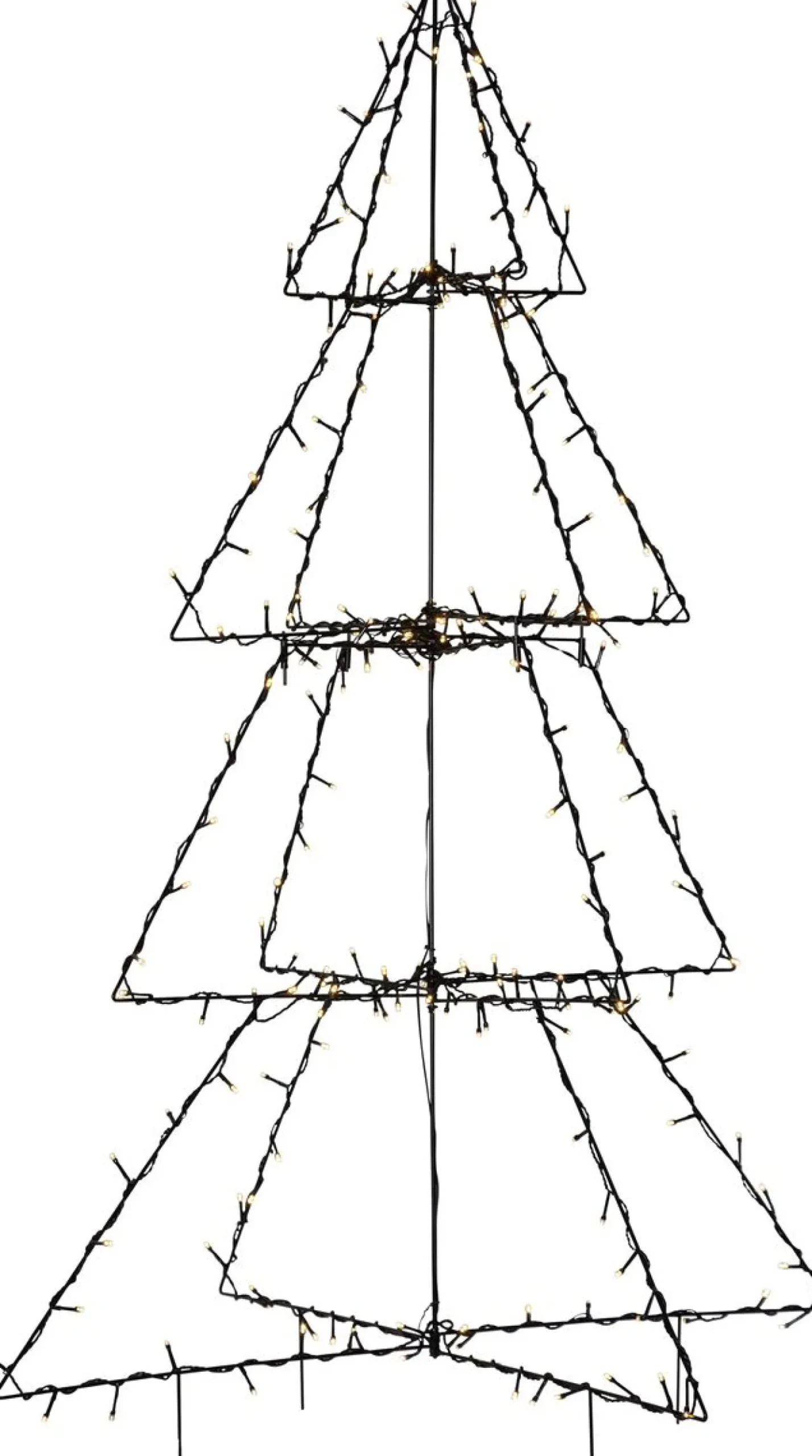 LED-koristekuusi Star Trading Foldy 1250x900x900mm musta