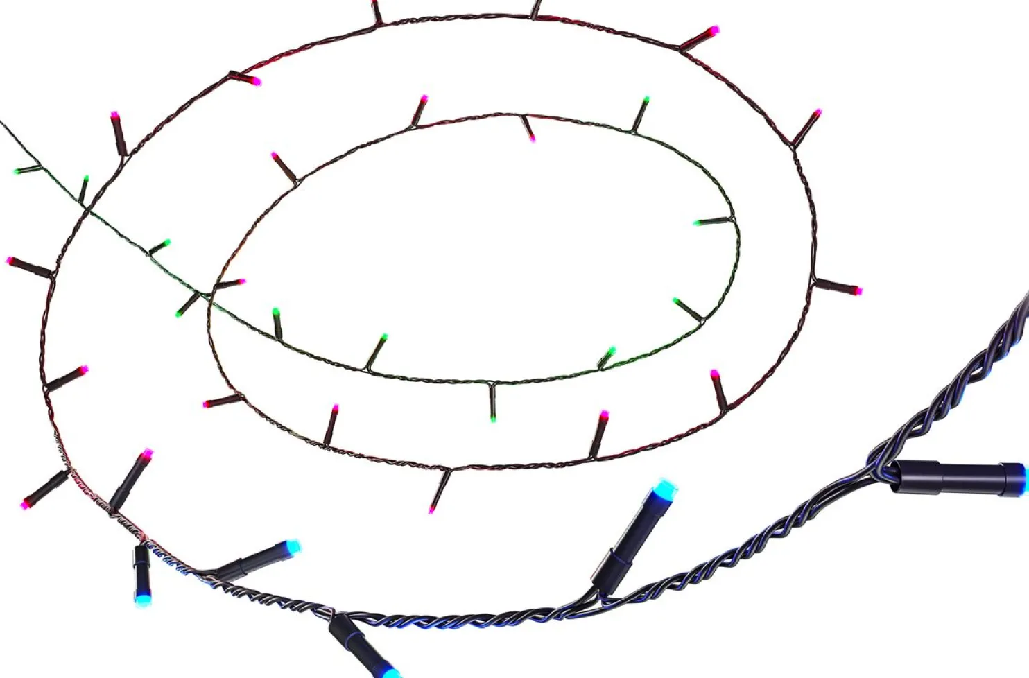LED-koristevalosarja WiZ Fairy Lights, värillinen, 20m