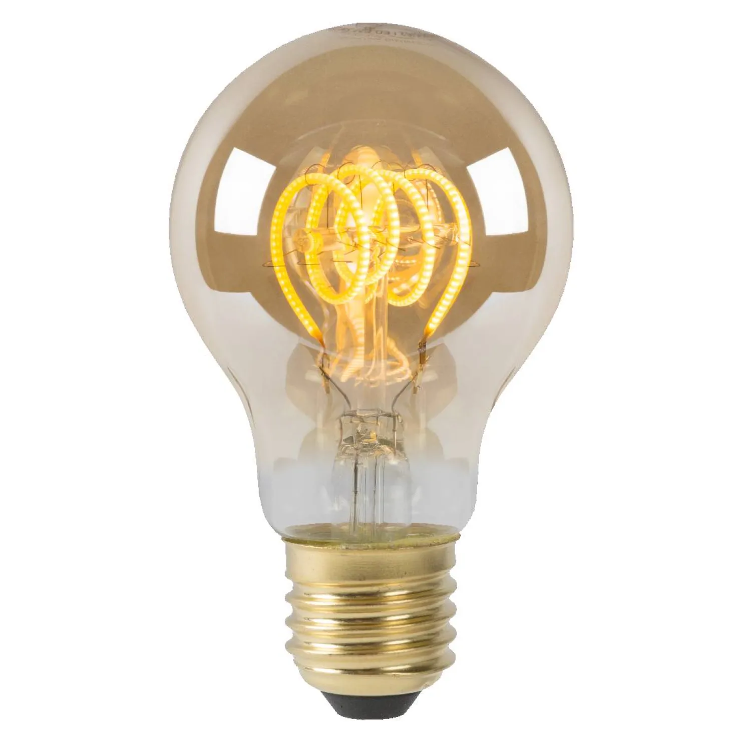 LED-lamppu Lucide filamentti E27 Ø6cm himmennettävä 5W 2200K amber