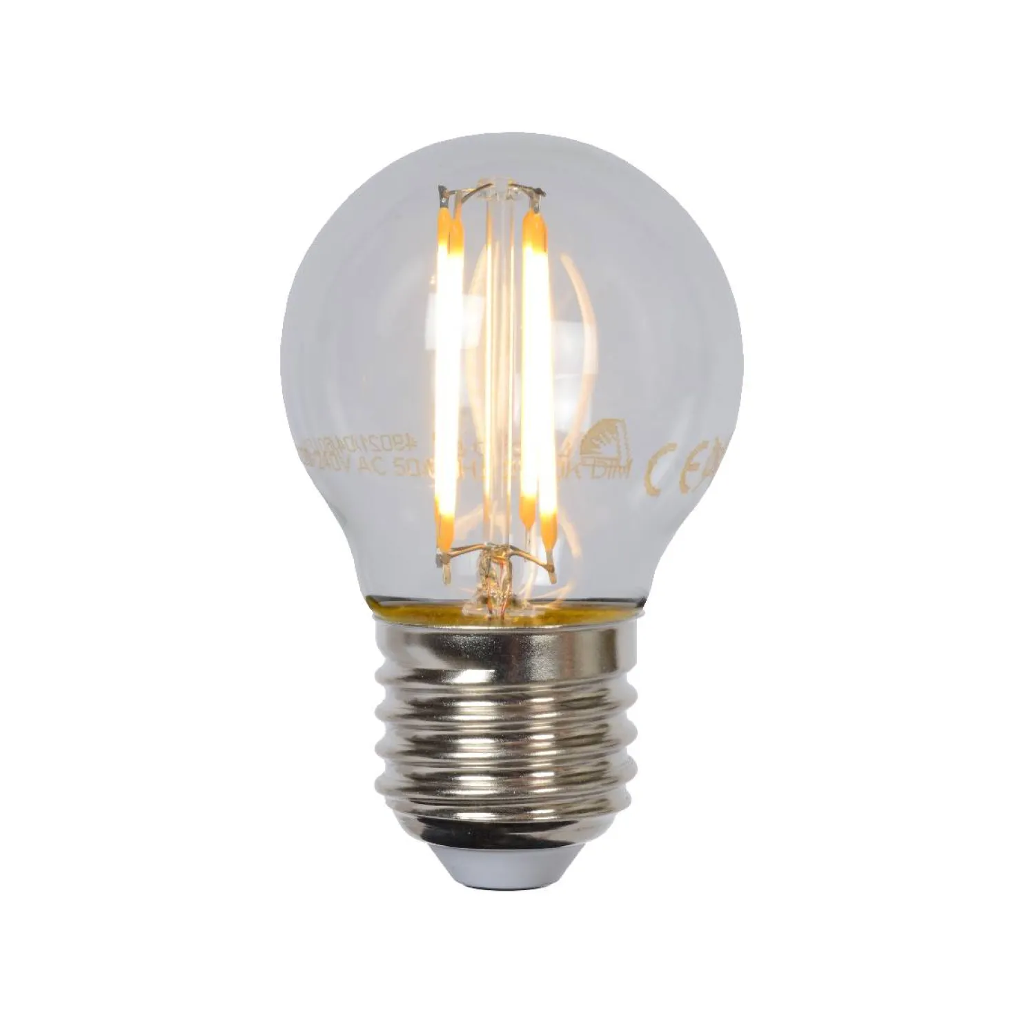 LED-lamppu Lucide filamentti E27 Ø4,5cm himmennettävä 4W 2700K kirkas