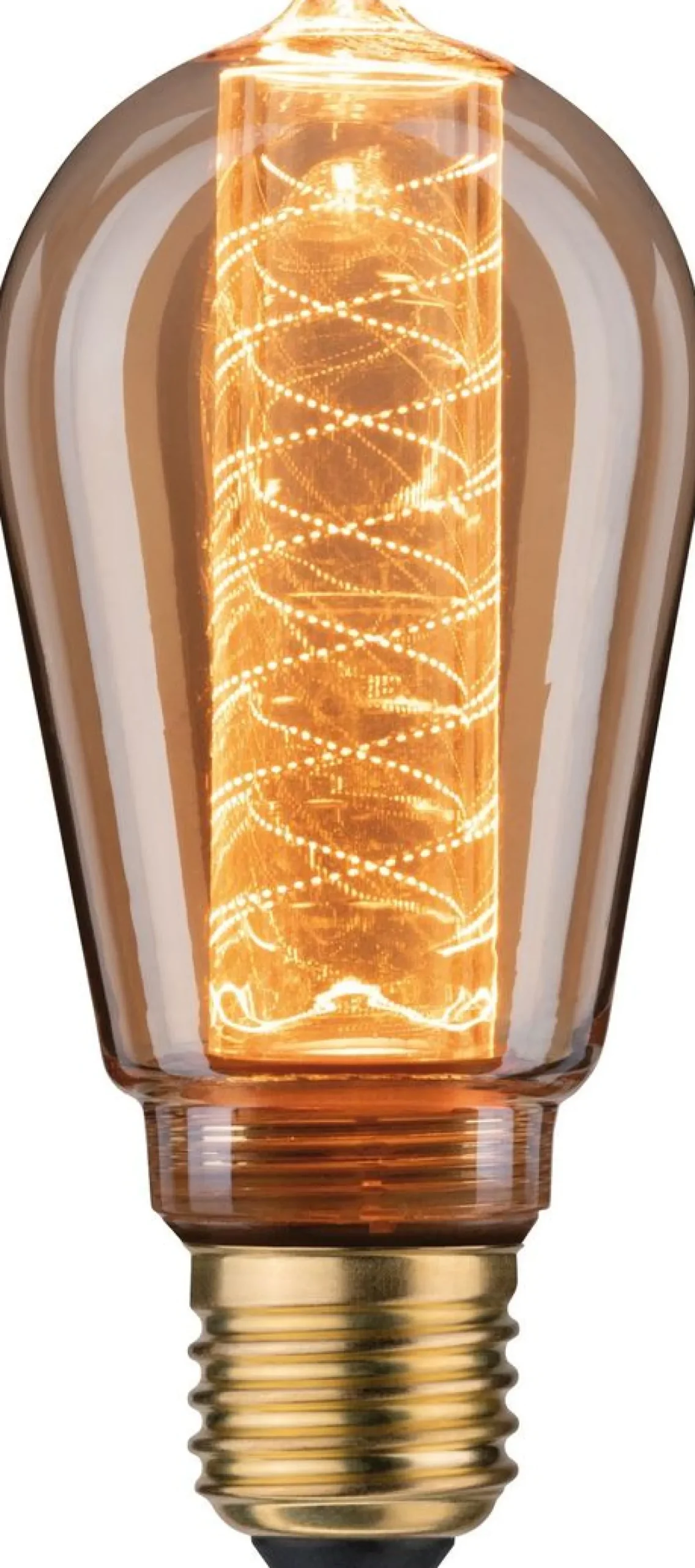 LED-lamppu Paulmann Inner Glow Edition Corn Corn Spiral, E27, 120lm, 3.6W, 1800K, himmennettävä, kulta