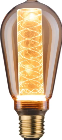 LED-lamppu Paulmann Inner Glow Edition Corn Spiral, E27, 230lm, 4W, 1800K, kulta