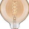LED-lamppu Paulmann Rustic Shine Globe, 230V, 300lm, 4.2W, 1800K, himmennettävä, kulta