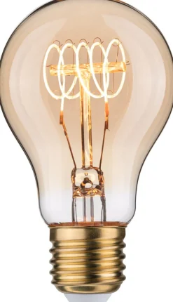 LED-lamppu Paulmann Rustic Shine Pear, 230V, 300lm, 4.5W, 1800K, himmennettävä, kulta