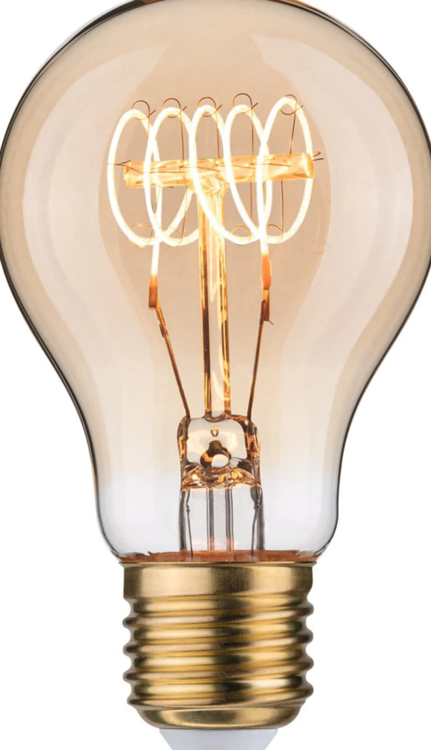 LED-lamppu Paulmann Rustic Shine Pear, 230V, 300lm, 4.5W, 1800K, himmennettävä, kulta
