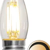 LED-lamppu Star Trading Clear Filament 351-32, Ø35x92mm, E27, C35, 4.2W, 2700K, 470lm