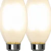 LED-lamppu Star Trading Frosted Filament 339-01, Ø35x97, E14, C35, 2.5W, 2700K, 250lm, 2kpl