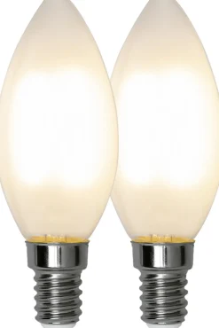 LED-lamppu Star Trading Frosted Filament 339-01, Ø35x97, E14, C35, 2.5W, 2700K, 250lm, 2kpl