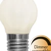 LED-lamppu Star Trading Opaque Filament RA 90 375-24-3, Ø45x78mm, E27, G45, 5W, 2700K, 440lm