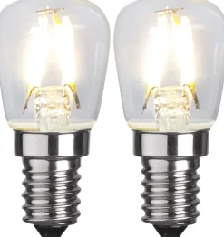 LED-lamppu Star Trading 352-41-2 Ø26x58mm E14 kirkas 1.3W 2700K 110lm 2 kpl