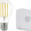 LED-Älylamppu aloituspakkaus Eglo connect.z ZigBee filamentti E27 A60 806lm 6W liiketunnistin