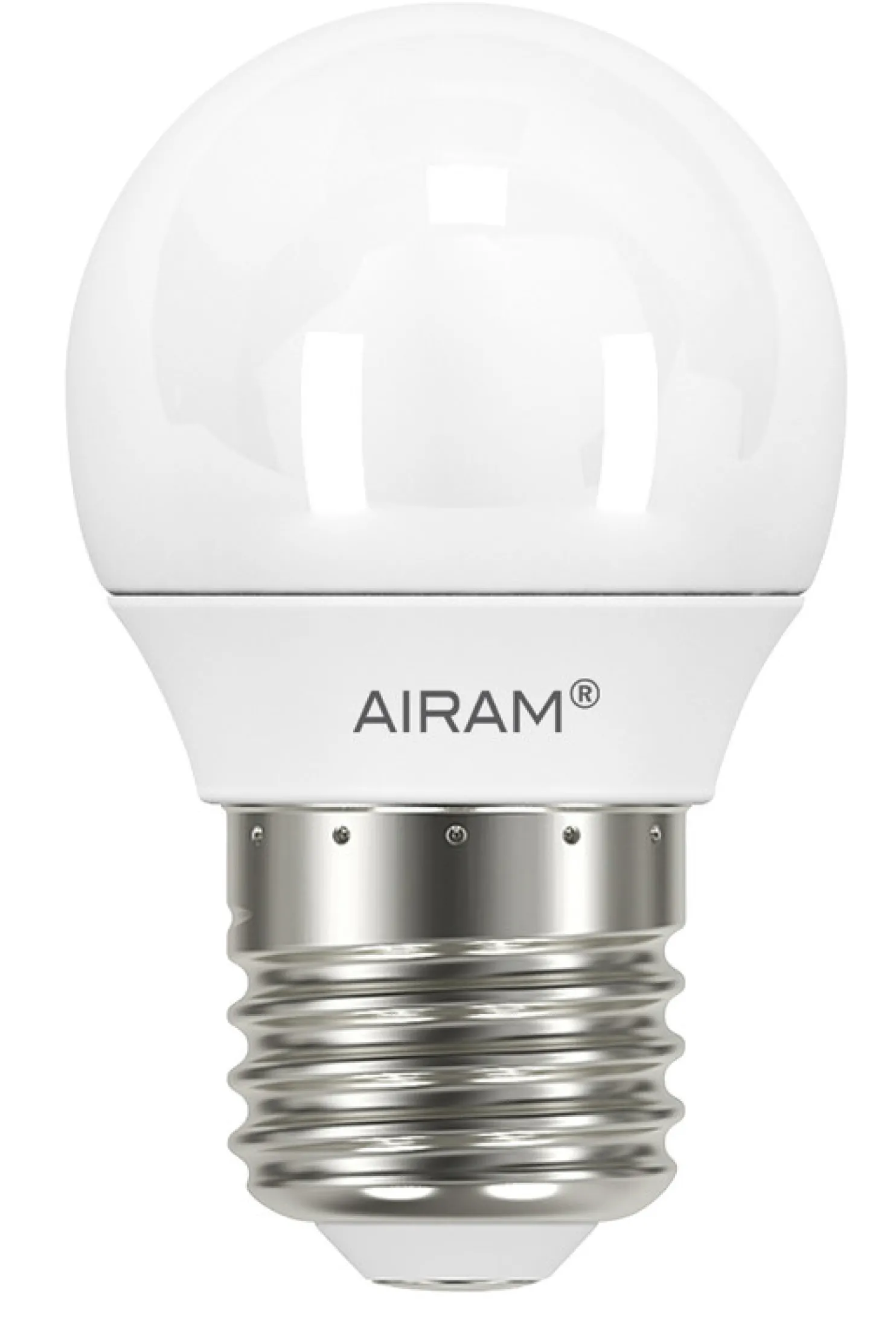 LED-pienkupulamppu Airam Pro P45 830, E27, 3000K, 470lm
