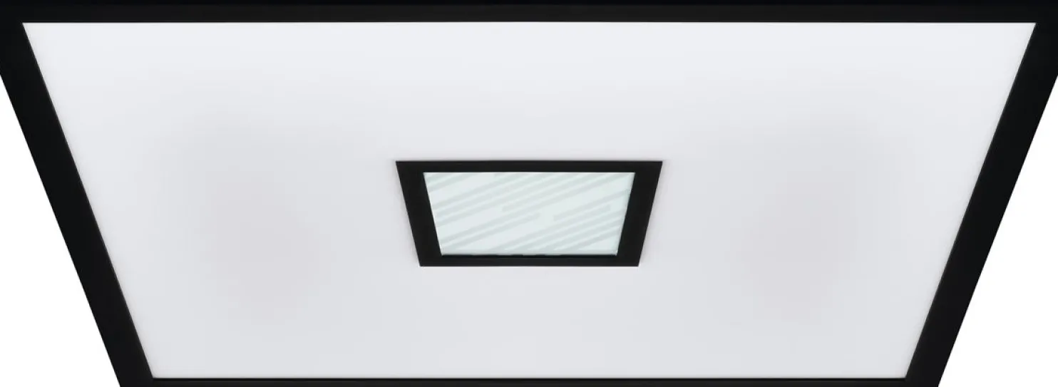 LED-Plafondi Eglo Bordonara kaukosäädin RGBW musta/valkoinen eri kokoja