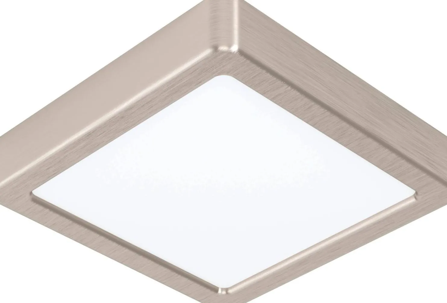 LED-Plafondi Eglo Fueva 5 4000K harjattu teräs pinta-asennettava vaihdettava LED eri kokoja