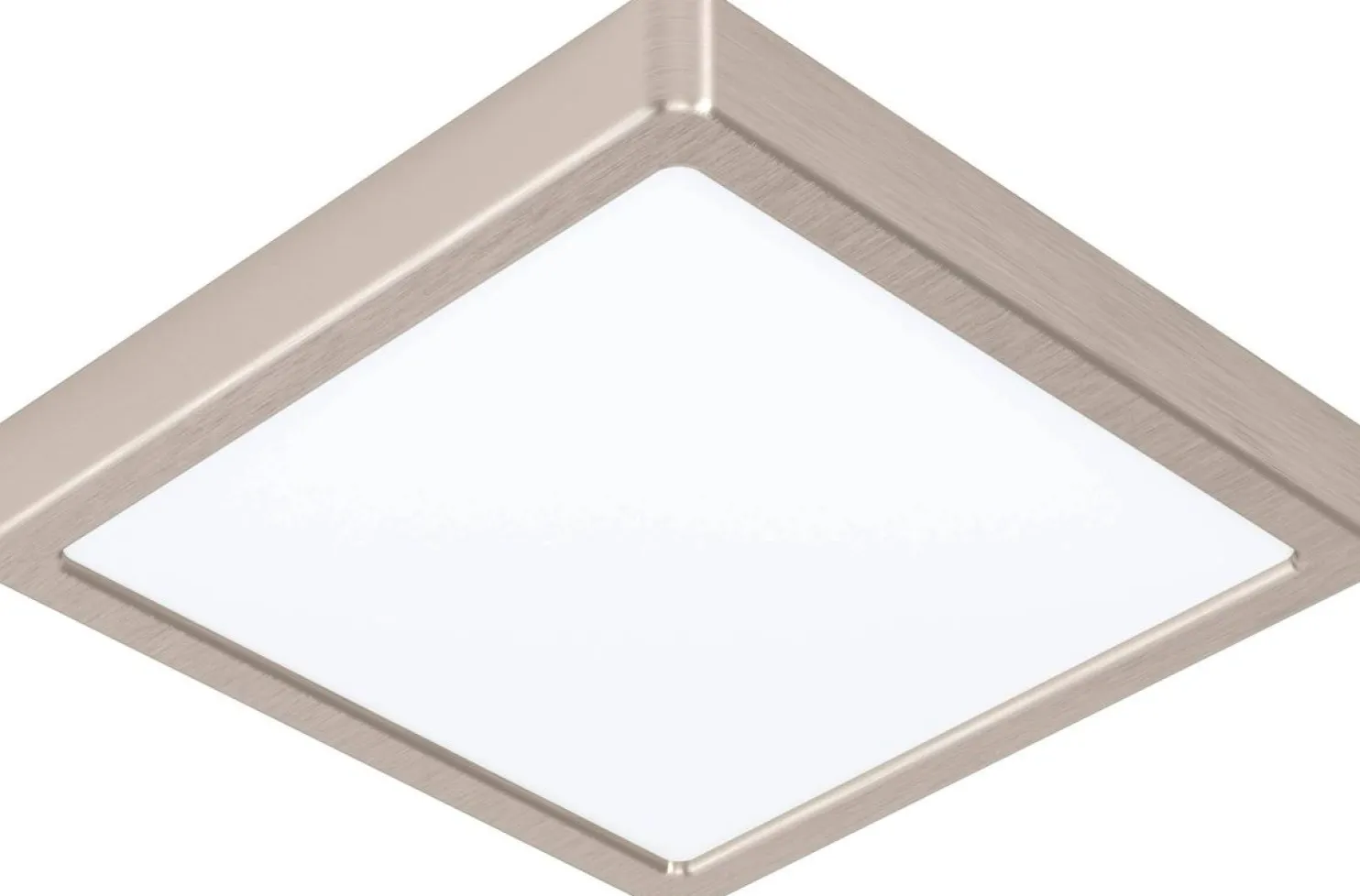 LED-Plafondi Eglo Fueva 5 4000K harjattu teräs pinta-asennettava vaihdettava LED eri kokoja