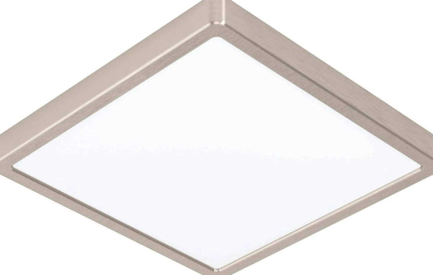 LED-Plafondi Eglo Fueva 5 4000K harjattu teräs pinta-asennettava vaihdettava LED eri kokoja