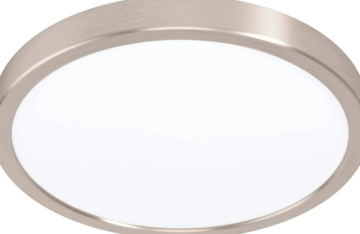 LED-Plafondi Eglo Fueva 5 4000K harjattu teräs pyöreä pinta-asennettava vaihdettava LED eri kokoja