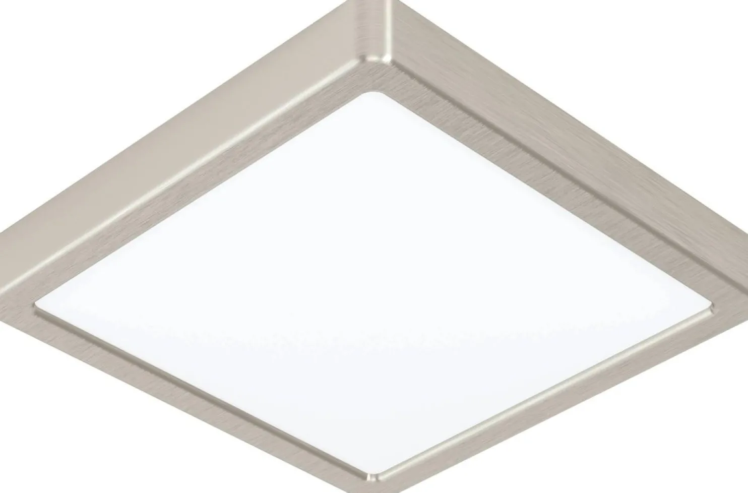 LED-Plafondi Eglo Fueva 5 3000K harjattu teräs pinta-asennettava vaihdettava LED eri kokoja