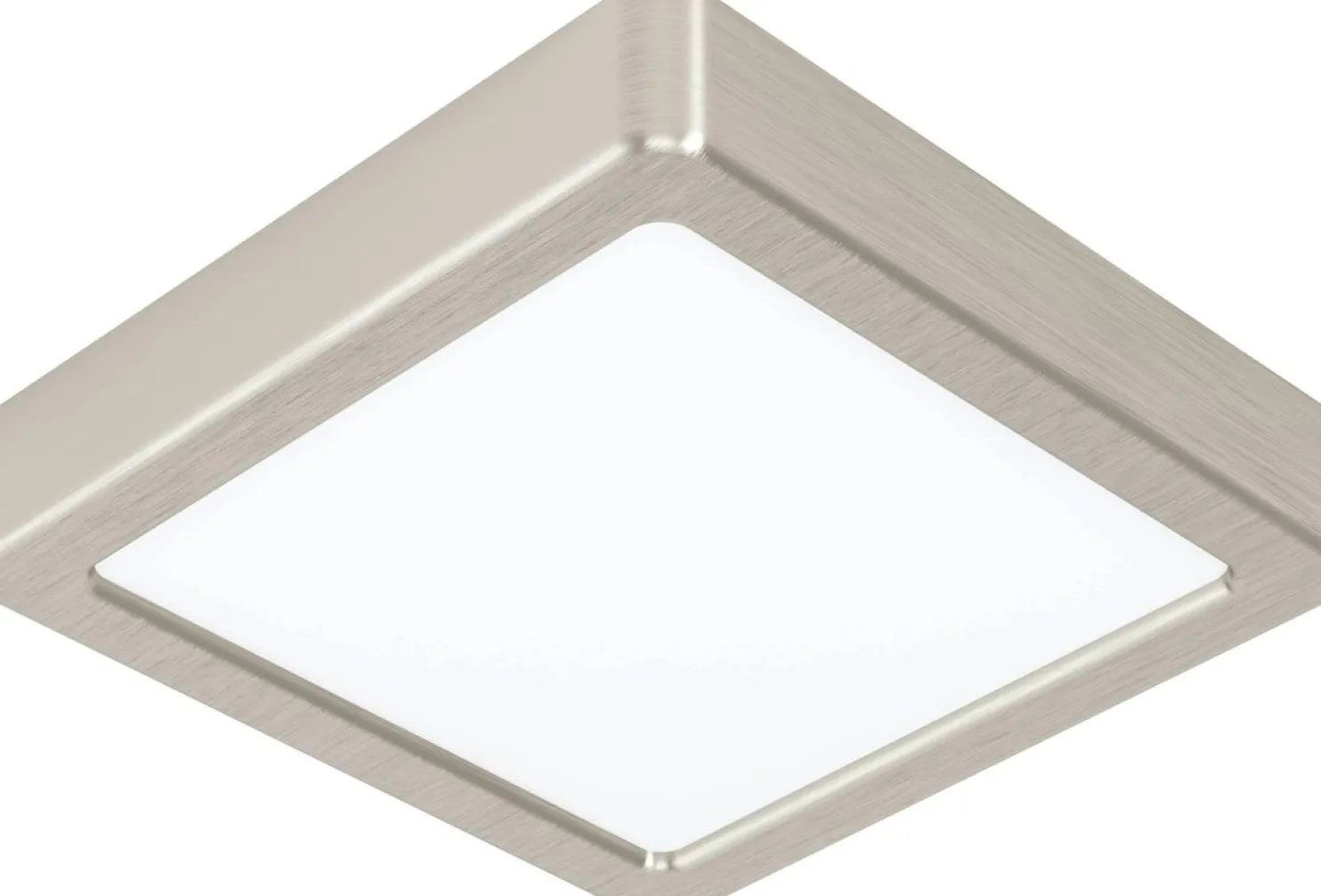 LED-Plafondi Eglo Fueva 5 3000K harjattu teräs pinta-asennettava vaihdettava LED eri kokoja