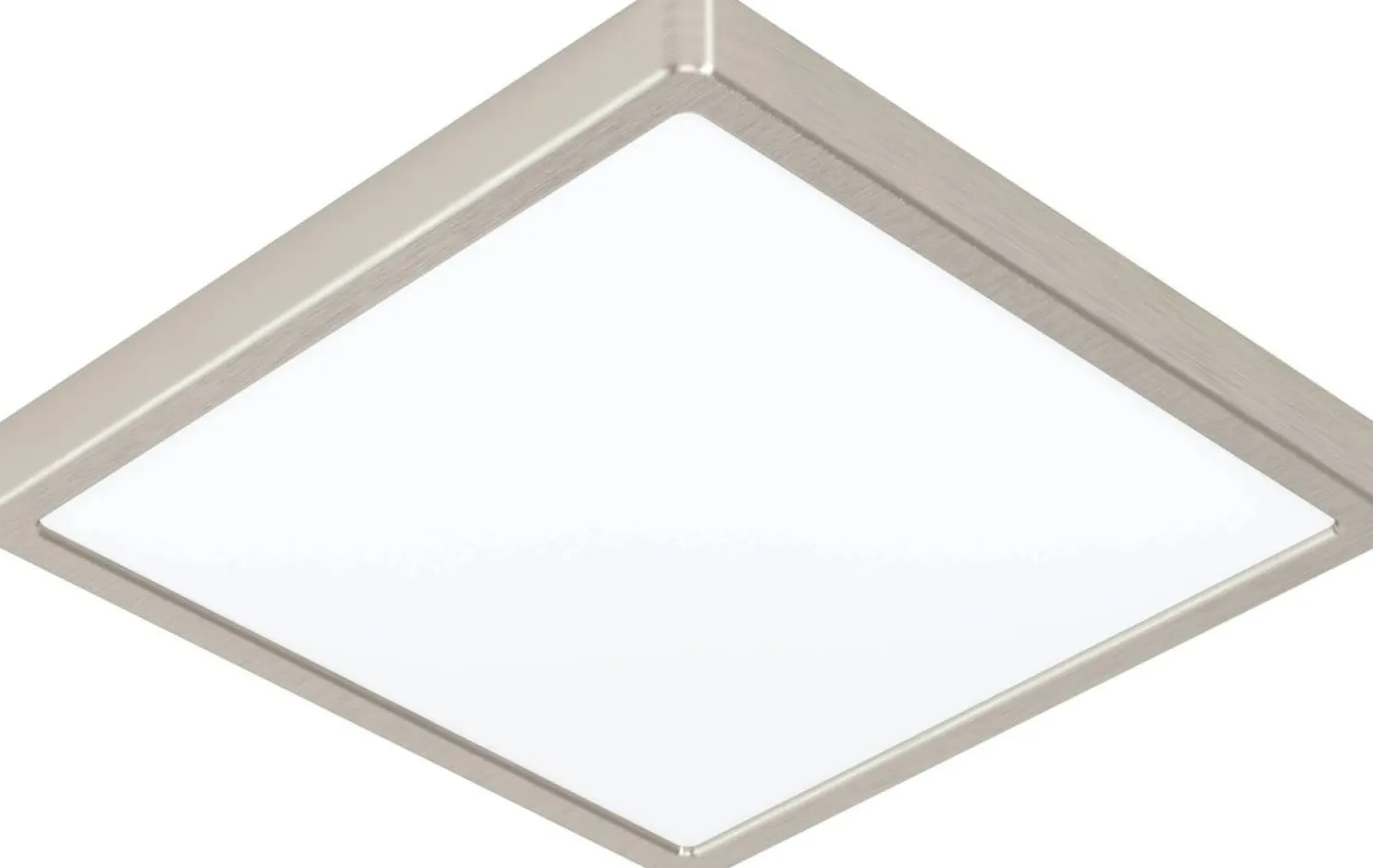 LED-Plafondi Eglo Fueva 5 3000K harjattu teräs pinta-asennettava vaihdettava LED eri kokoja