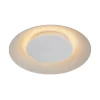 LED-plafondi Lucide Foskal Ø34,5cm 12W valkoinen