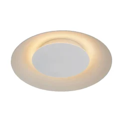 LED-plafondi Lucide Foskal Ø34,5cm 12W valkoinen