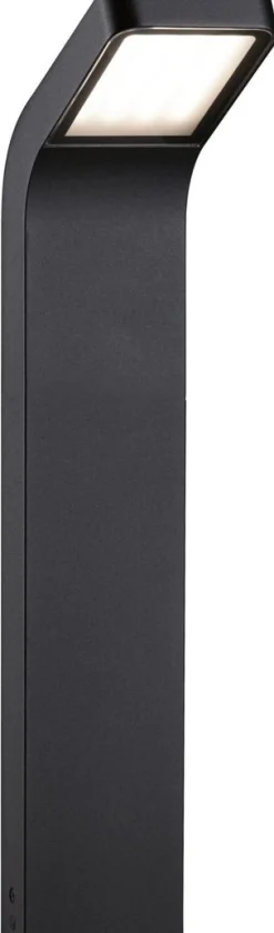 LED-pollarivalaisin Paulmann Kulma, 50cm, IP44, 3000K, korroosionkestävä, antrasiitti