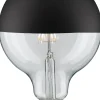 LED-pääpeililamppu Paulmann Modern Classic Edition Globe, E27, G125, 600lm, 6.5W, 2700K, himmennettävä, mattamusta