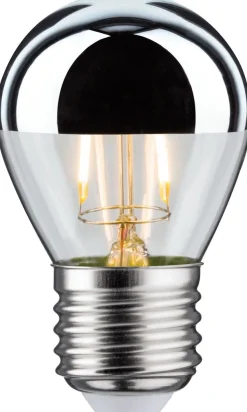 LED-pääpeililamppu Paulmann Modern Classic Edition Drop, E27, 220lm, 2.6W, 2700K, hopea